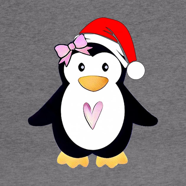 Santa Penguin by MonarchGraphics
